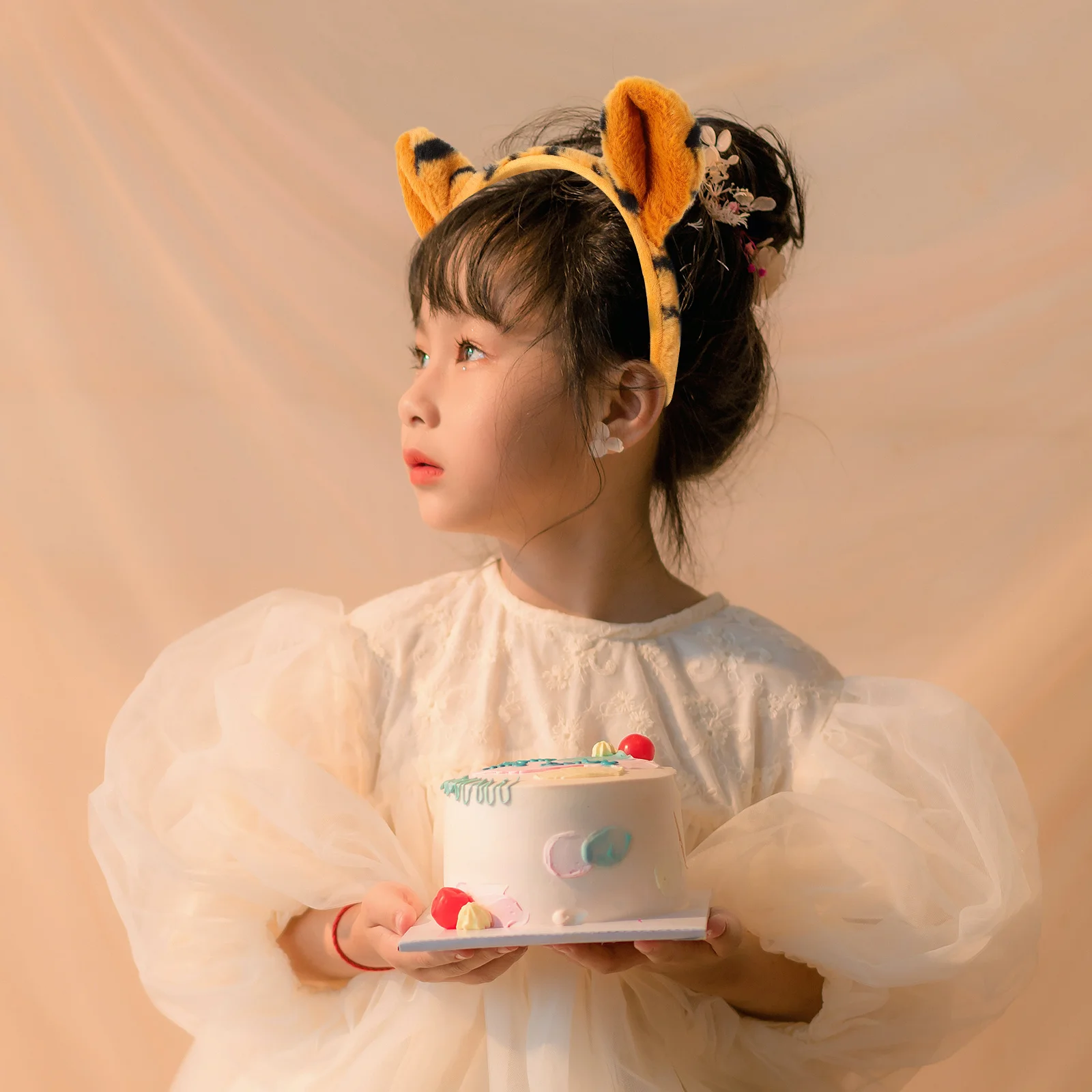 

Карнавальные аксессуары, украшение для волос, повязка на голову с милыми ушками животных, обруч, коричневый костюм для вечеринки