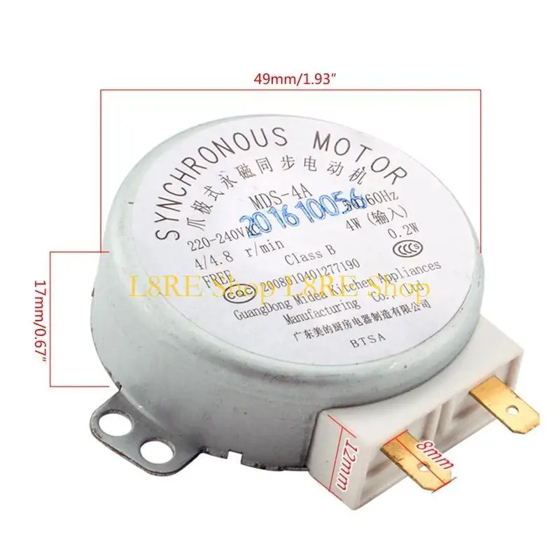 L8RE Microwave Motor Original مع محطتين دبابيس لميكروويف Midea