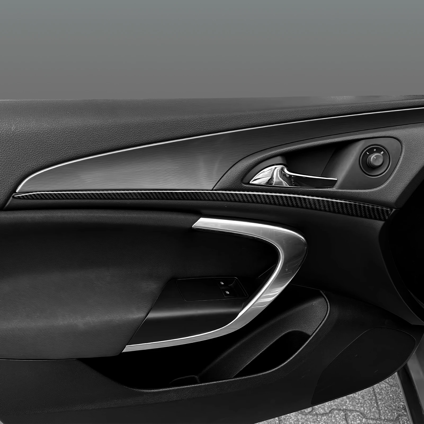 2pcs Carbon Fiber Interior Sticker Set. Car Door Decorative Strips Panel. For Opel Insignia A (2008-2013) Trim Accessories. - view 5