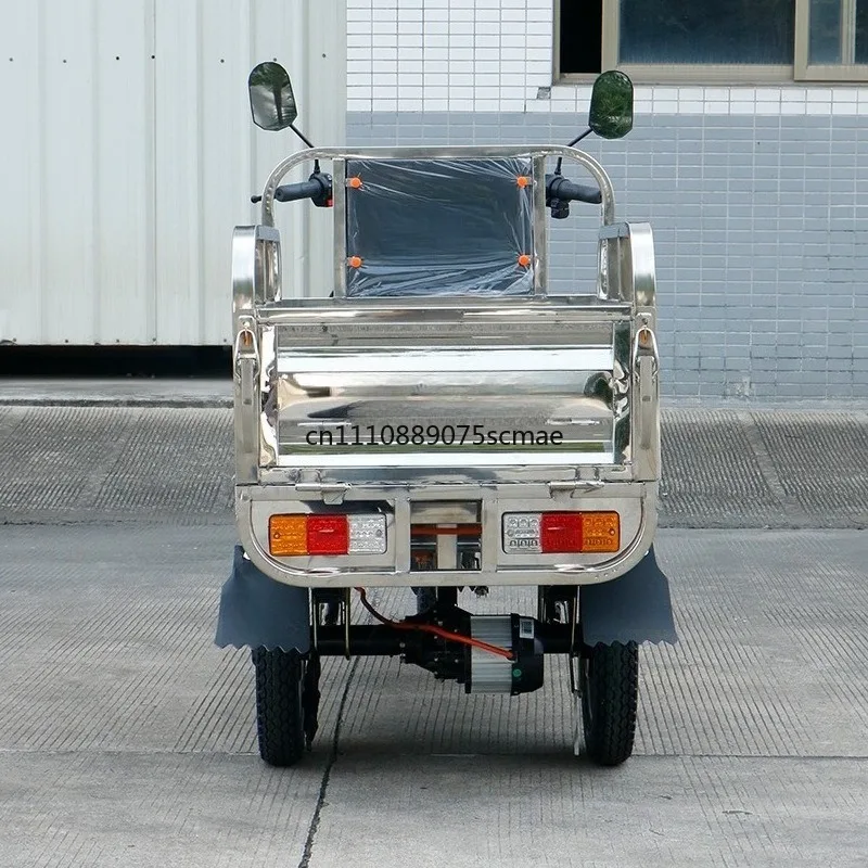 1.0M Full‑Steel Electric Tricycle, Safe Mobility Vehicle for Elderly, Kids Pick‑up Daily Commuting Three Wheeler