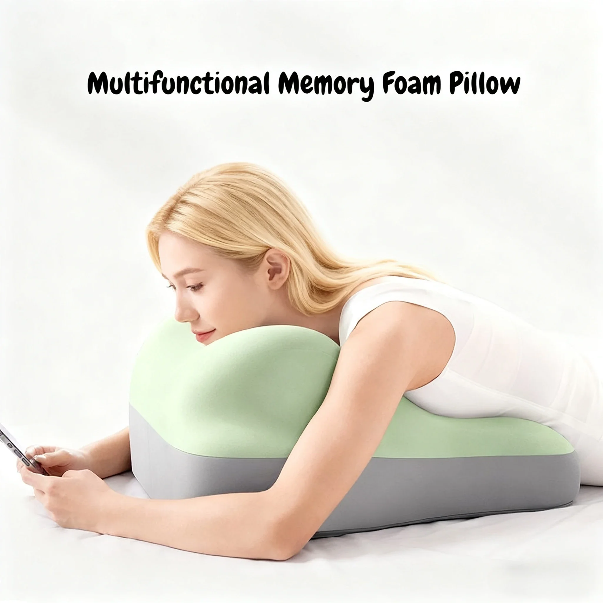Multifunctional Memory Foam  Pillows for All Season Comfortable Adjustable Ergonomic Orthopaedic Support  for Bedding,Sofa