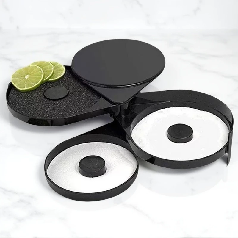 

1 three-layer cocktail glass edge box, moisture-proof, easy to take, portable, durable, layered storage, cocktail specific