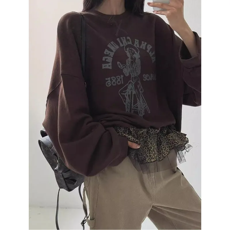 2025 nuevos accesorios de ropa estampado de leopardo con cordones gasa apilada cinturón de abrigo con sello de cintura corta para mujer