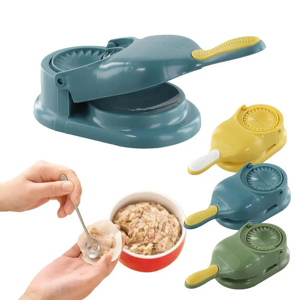 2 In1 Dumpling Maker DIY Kit Wrapper Presser Manual Labor-Saving Ravioli Empanadas Dough Skin Molder Machine Kitchen Gadgets