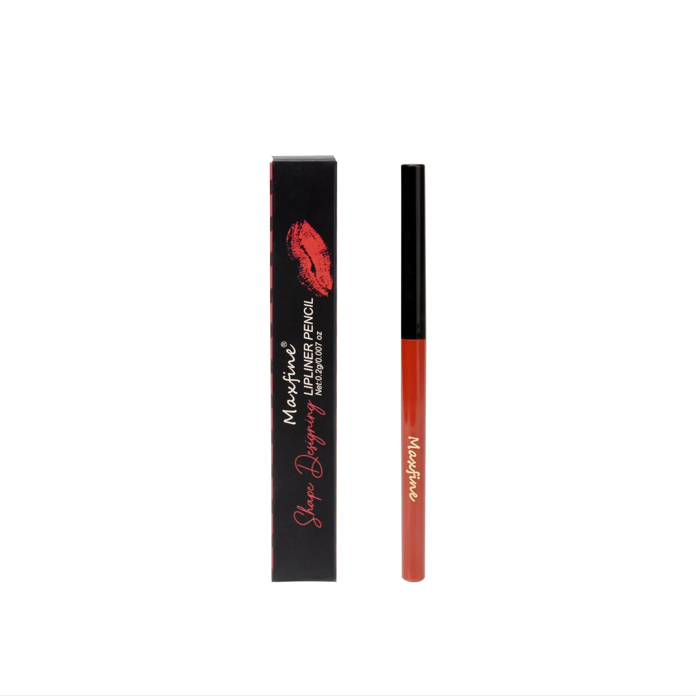 MAXFINE profissional Lip Liner, Long-Lasting Lipliner, Creamy Lip Liner, retrátil, fácil de usar, lápis ricamente pigmentado