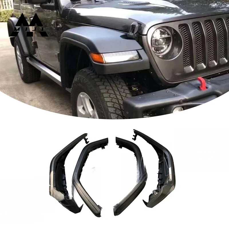 

Factory Hot Selling High quality Nice Price Car Auto Parts High Wheel Front eyebrow Accessories for Wrangler JK JL