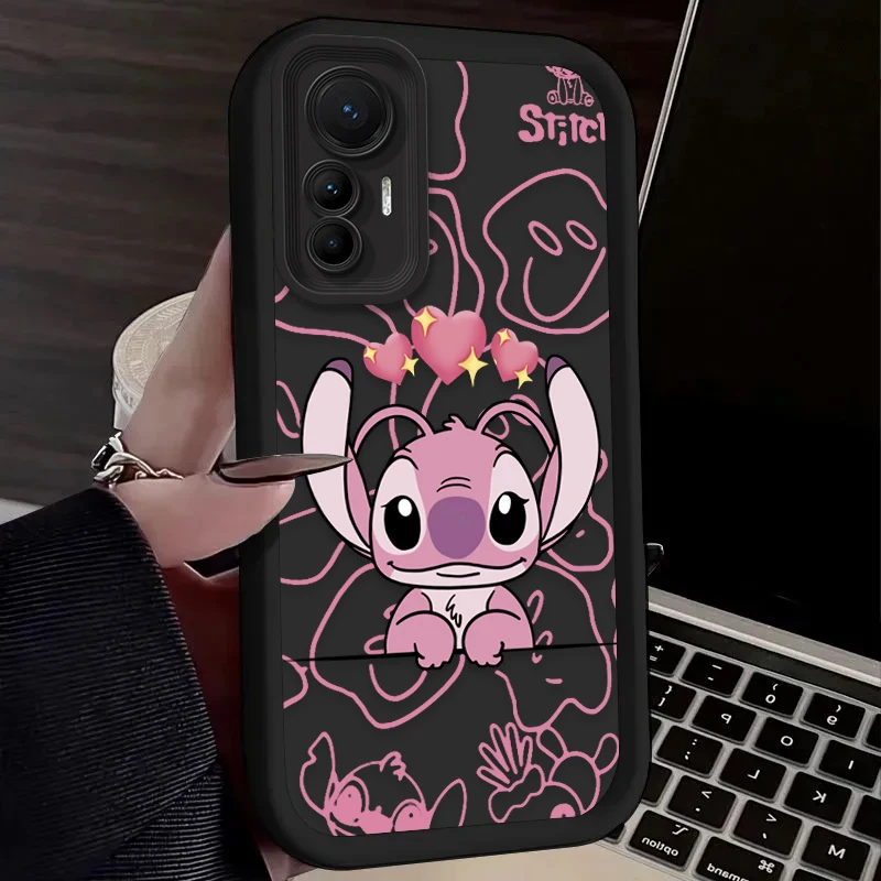 Casing Pasangan Disney Stitch untuk Xiaomi Poco F7 F6 F5 F4 F3 M5s C65 C75 C71 X7 X6 X5 X4 GT X3 NFC M7 M6 Pro 4G 5G Penutup Tahan Benturan
