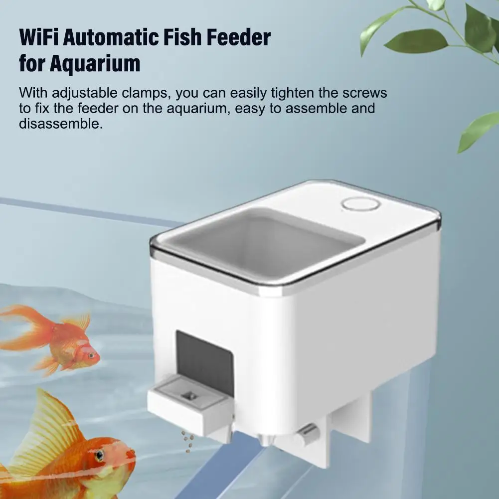 Goldfish Feeder Large Capacity WiFi Remote Automatic Feeding Intelligent Timed Automatic Feed Device Aquarium Fish Supplies