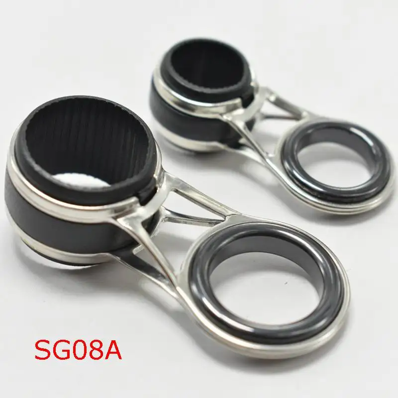 SG08A SG00 Same Line Holes but Thicker than SG08 1.5mm - 29.5mm TWM WM Rings Casting Fishing Rod Line Guide Ring Side Guide