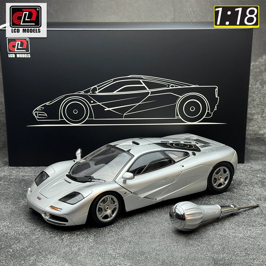 NewS McLaren F1 XP5 Silver 1:18 LCD model alloy car model sports