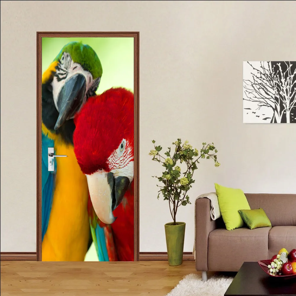 

Наклейки на обои из ПВХ, водонепроницаемые, 0,1 мм, не выцветают, дверные наклейки, настоящая Наклейка на стену