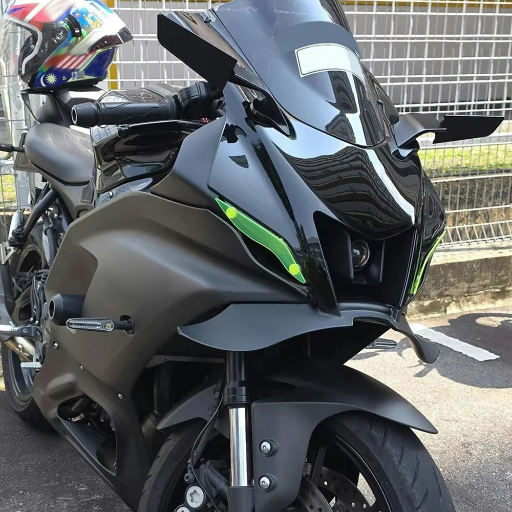 Moto Downforce Winglet Aerodinamico Ala Spoiler Anteriore Kit Nuovi Accessori Per YAMAHA YZF-R7 yzf R7 2022 2023 2024 2025