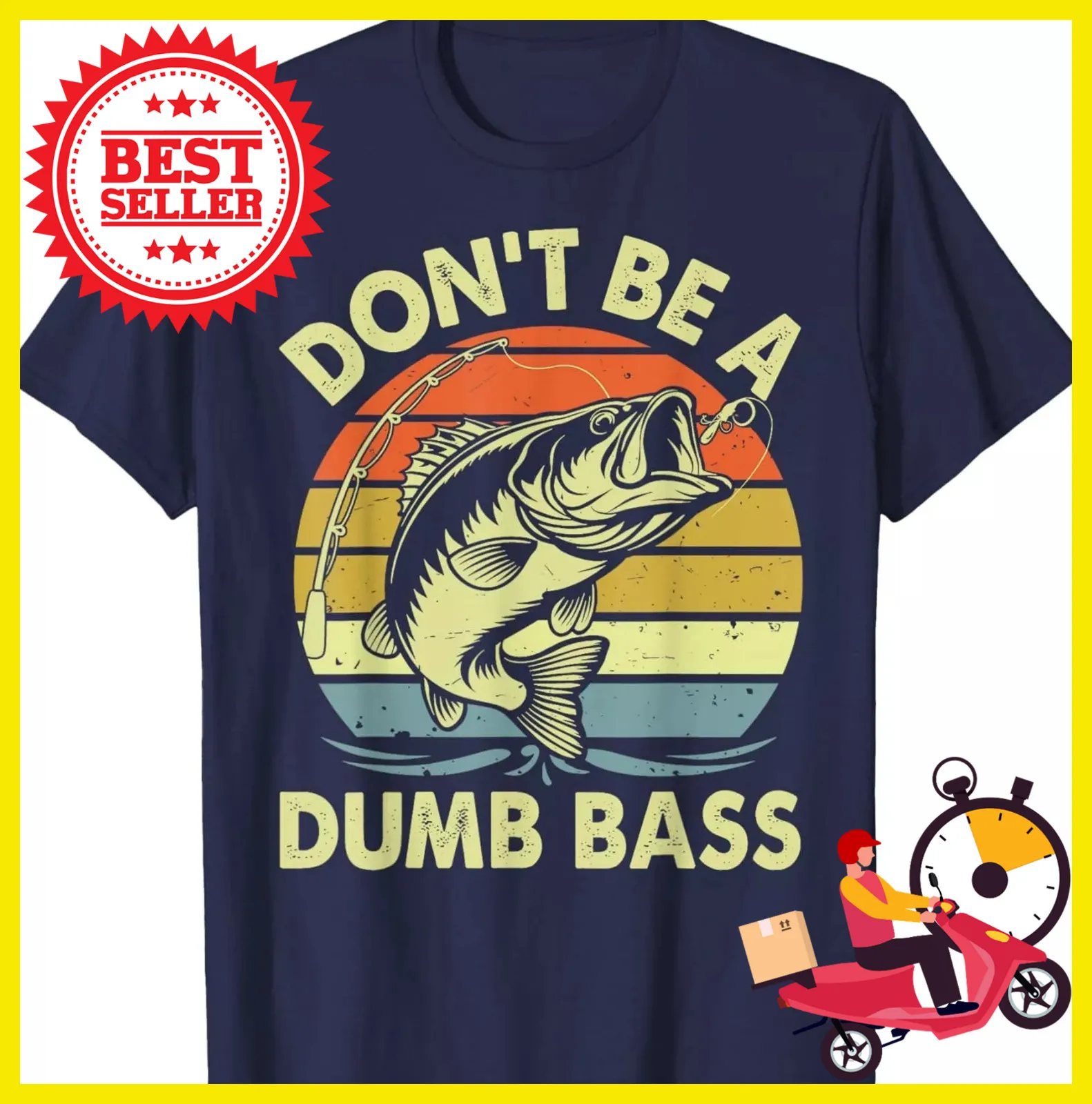 nao-seja-mudo-baixo-camiseta-engracada-de-pesca
