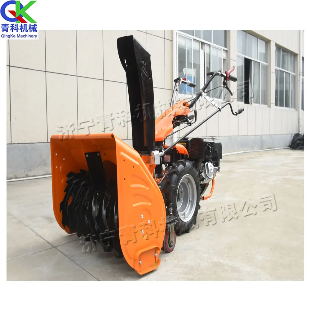 Single-tire gasoline snow thrower community property factory snow clearer greenhouse highway snow lifter