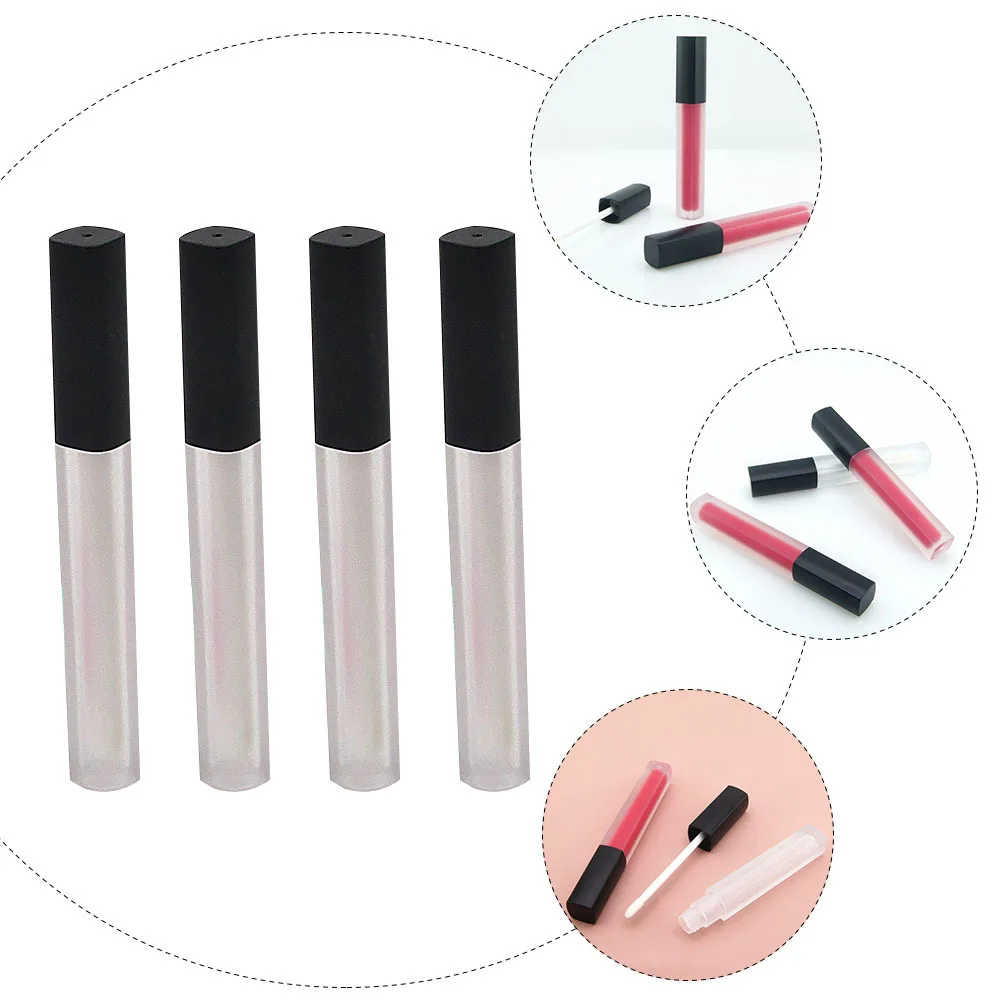 10 pièces Tube de brillant à lèvres vide bouteilles de baume à lèvres conception carrée voyage Portable bouteille de rouge à lèvres bricolage conteneur bouteille de rouge à lèvres