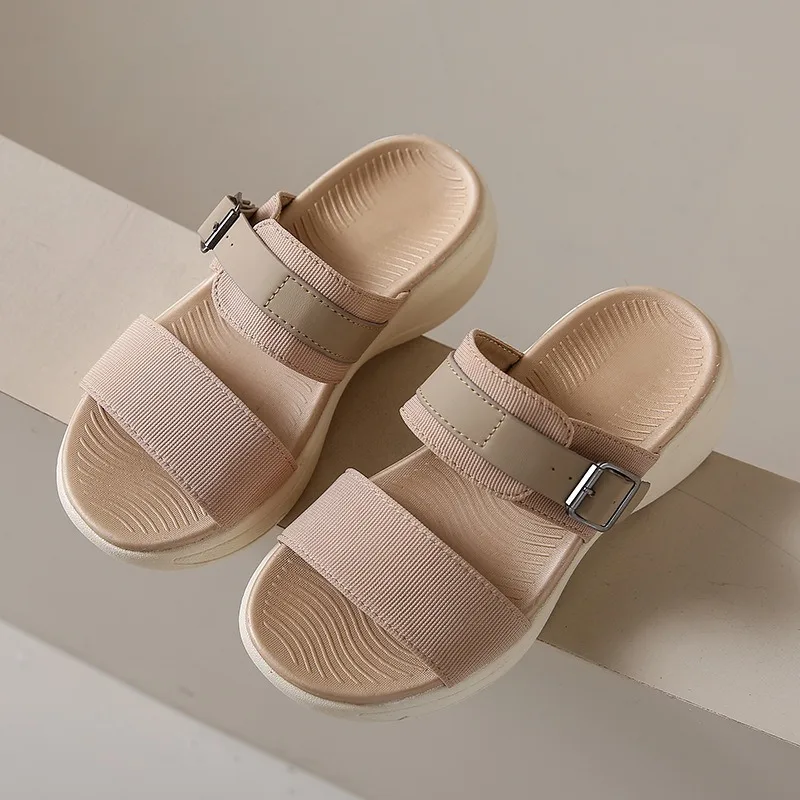 

Women's Platform Sport Sandals Fashionable 2026 Summer Comfortable Woman Shoes Beach Green Sandal Black Sandalias