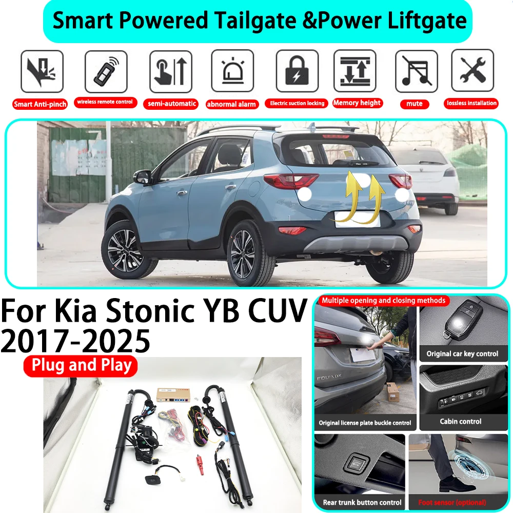 ﻿for Kia Stonic YB CUV 2017-2025 OEM Smart Automatic Powered Tailgate Electric Power Tailgate Lift Kit Key Close