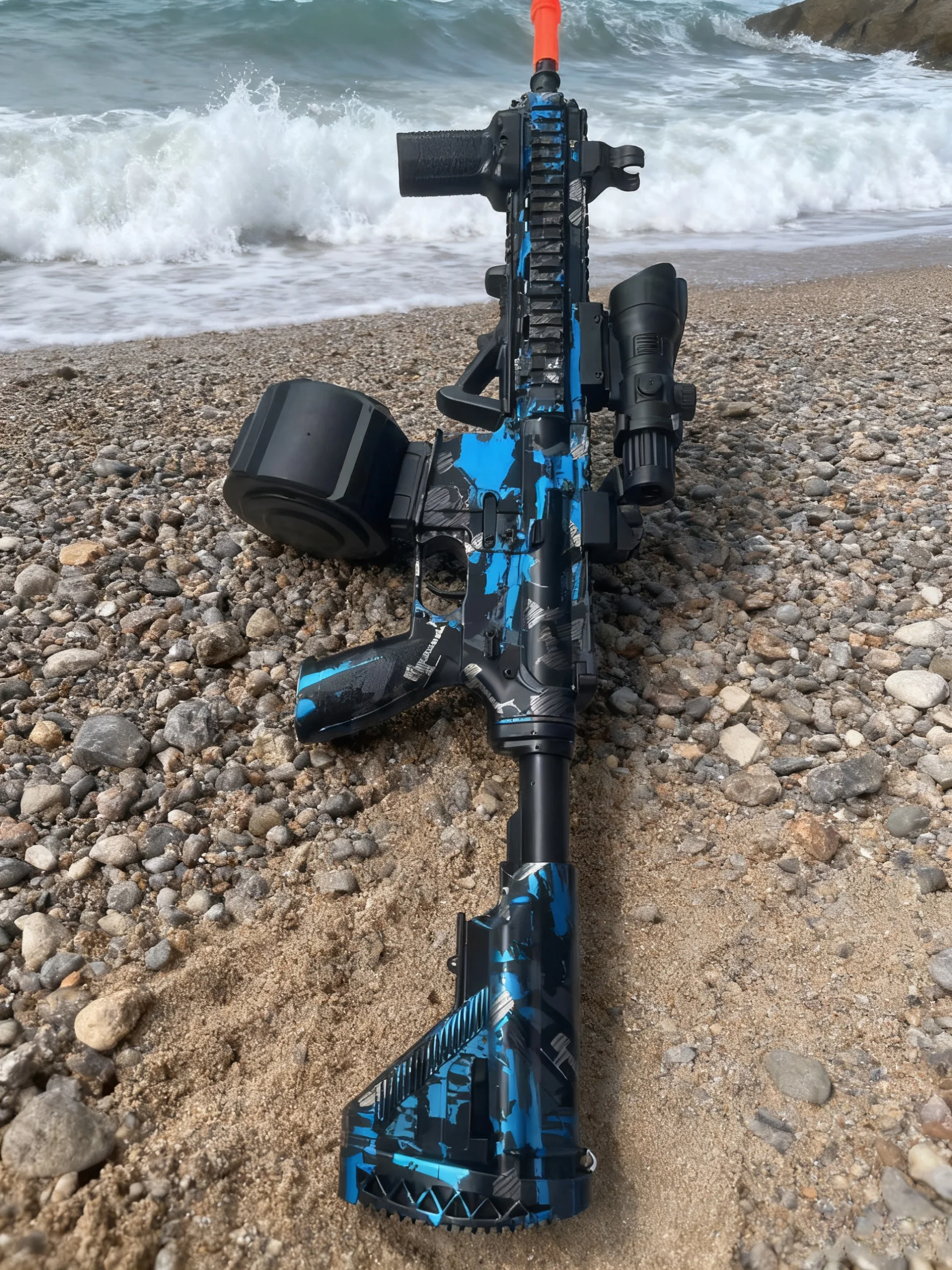 Pistolet à boules de Gel pour adolescents de 14 ans et plus, jouet d'extérieur électrique automatique à longue portée, cadeau pour garçons, perles de GEL écologiques