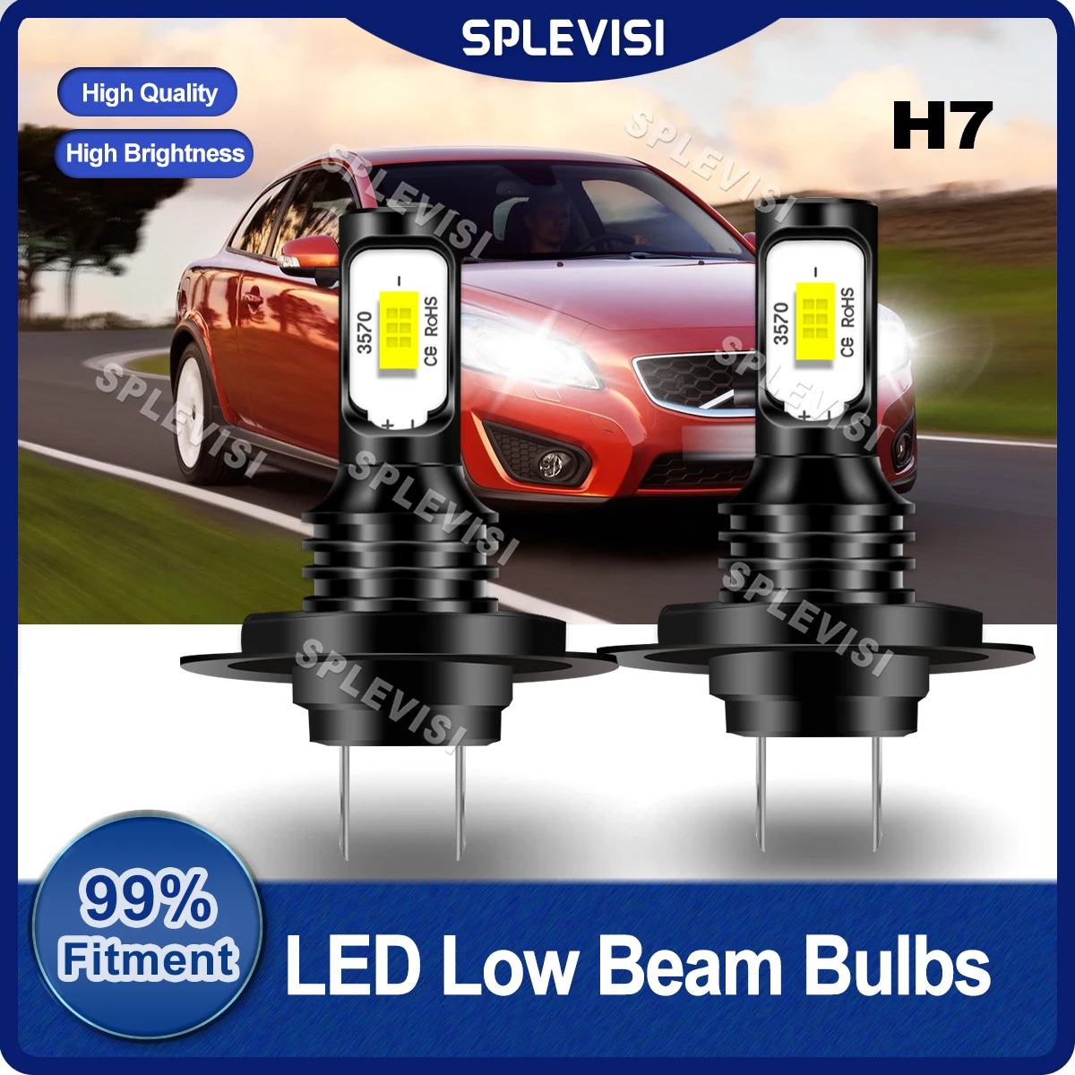 

6000K Pure White LED Headlight H7 Low Beam 8000LM 9V-36V For Volvo C30 2006 2007 2008 2009 2010 2011 2012 Car Light Bulbs