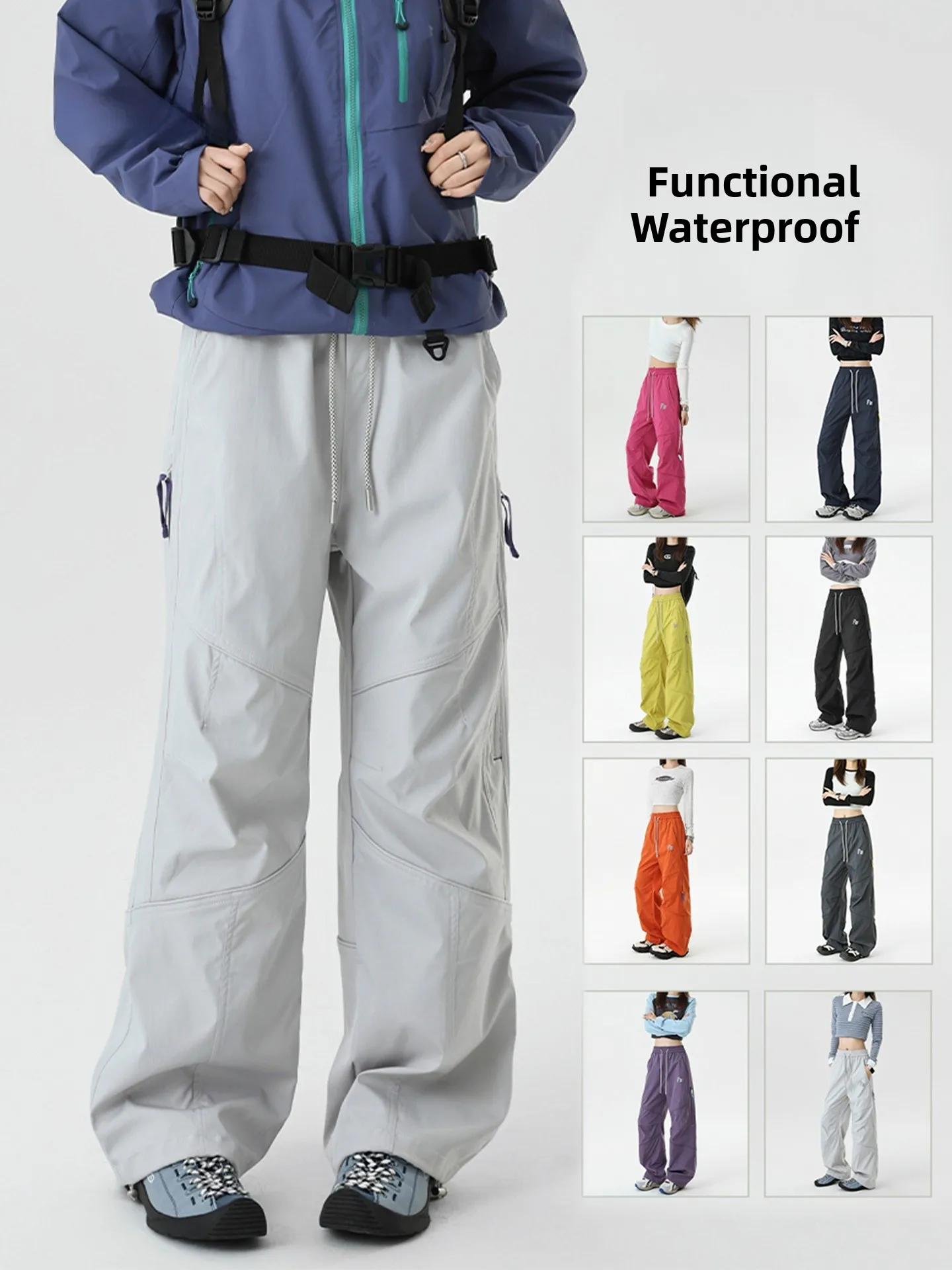 

Outdoor Soft ell Windproof Waterproof Workwear Trousers Men's Spring Fce Lined Hiking Mountain Climbing Skiing Paratroop...