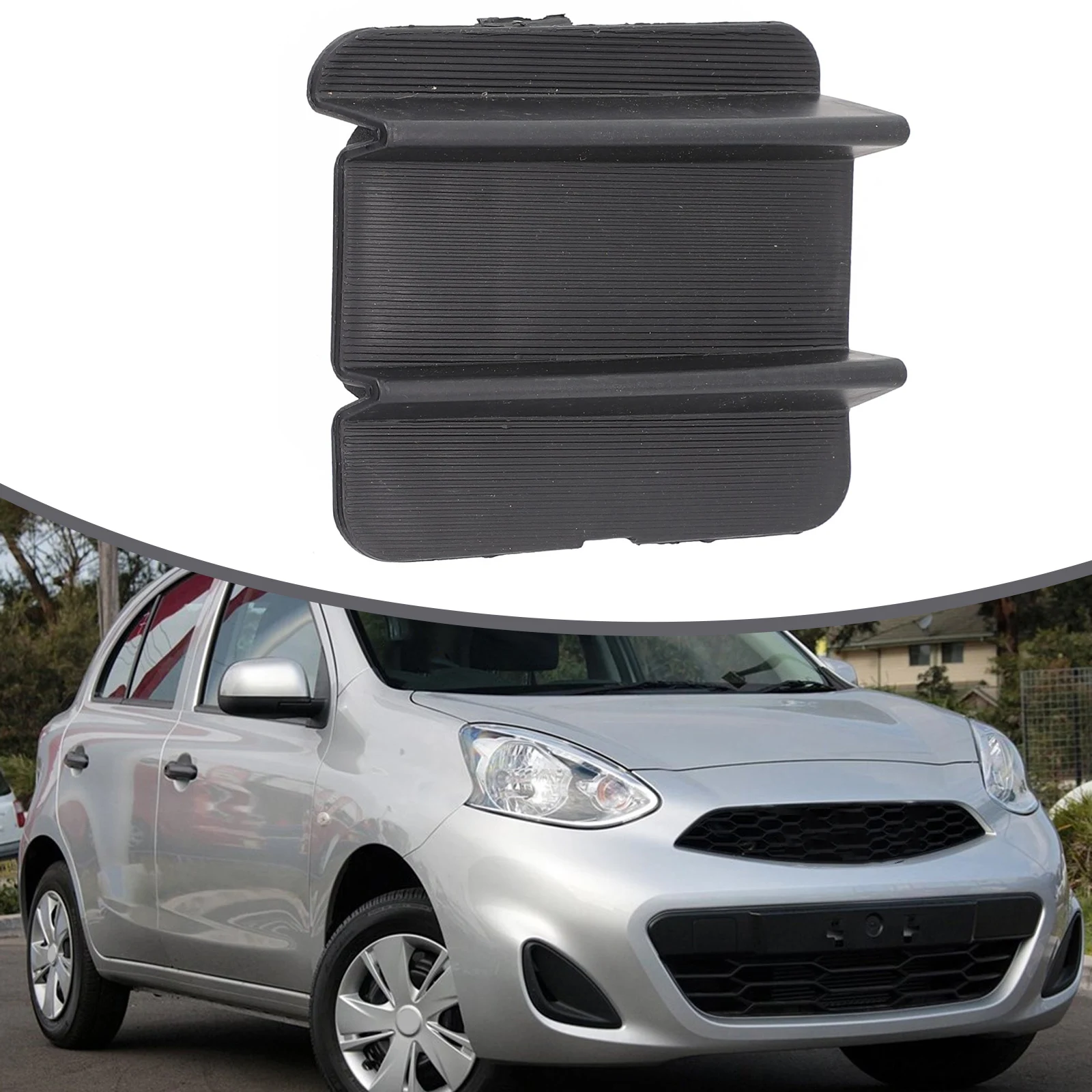 Part Cover Cap Plastic For Nissan Accessories For Micra K13 Bumper Hook Cover Cap Brand New High Quality Useful