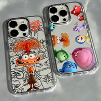 Cartoon Inside Out Disneys Phone Case For iPhone 17 16e 16 15 14 13 12 11 mini Pro Max X XR XSMAX 8 7 Air Plus Transparent Cover
