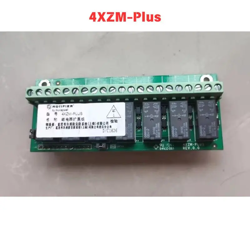 Used OEM disassembled parts 4XZM-Plus Notifield Gas Fire Extinguishing Controller Relay Expansion Board Functional test OK Fast