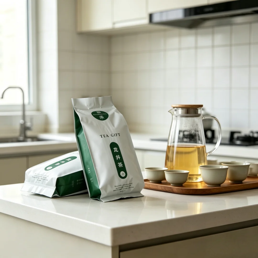 50-250g White Tea, Black Tea, Golden Bud Tea Packaging Bags, Tea Vacuum Packaging Bags