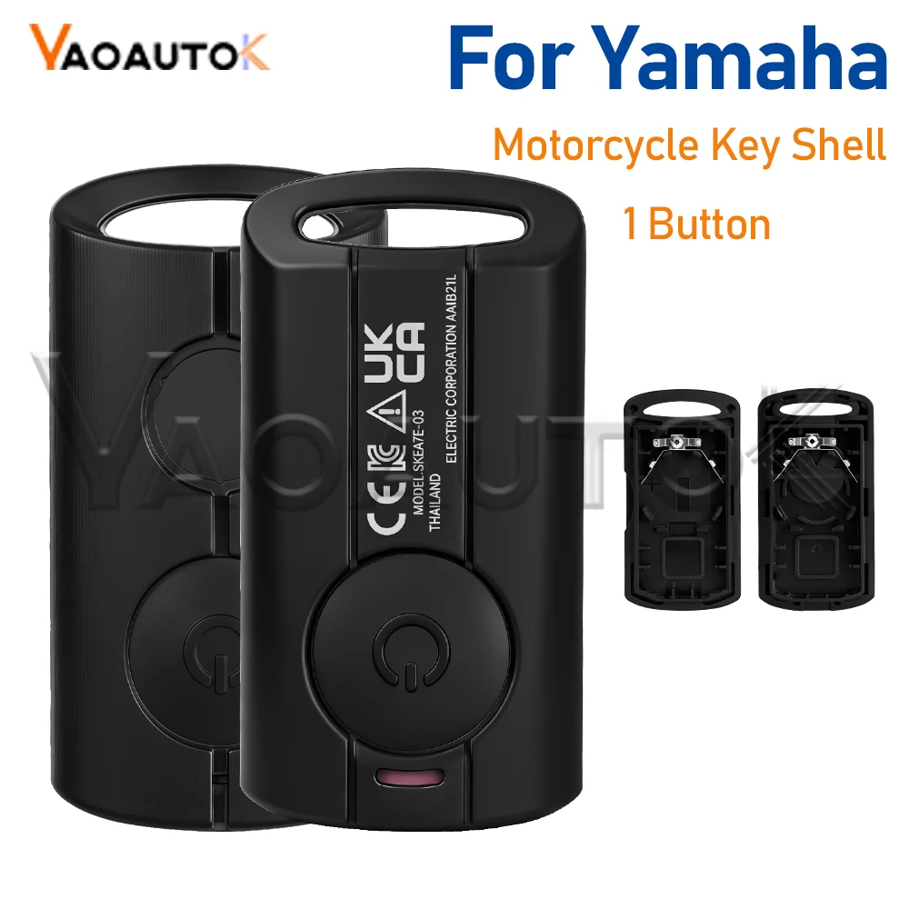 Motorcycle Remote Key Case Shell For Yamaha NVX NVX155 XMAX 125 250 300 QBIX JAUNS  1 Button Intelligent Key Fob Cover Housing
