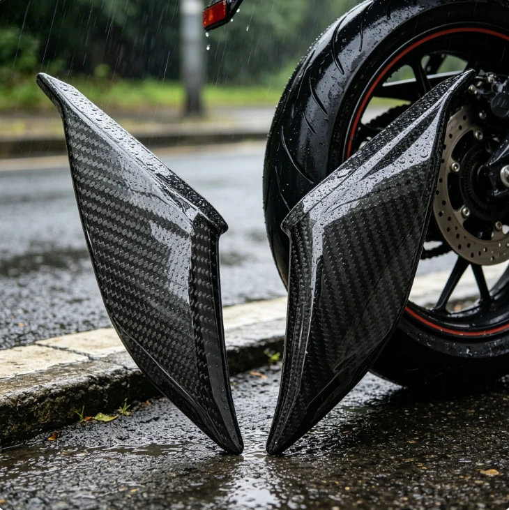 Motorcycle Carbon Fiber Tail Fairing Anti-Scratch Protection Trim Aprilia RS 660 2020-2025