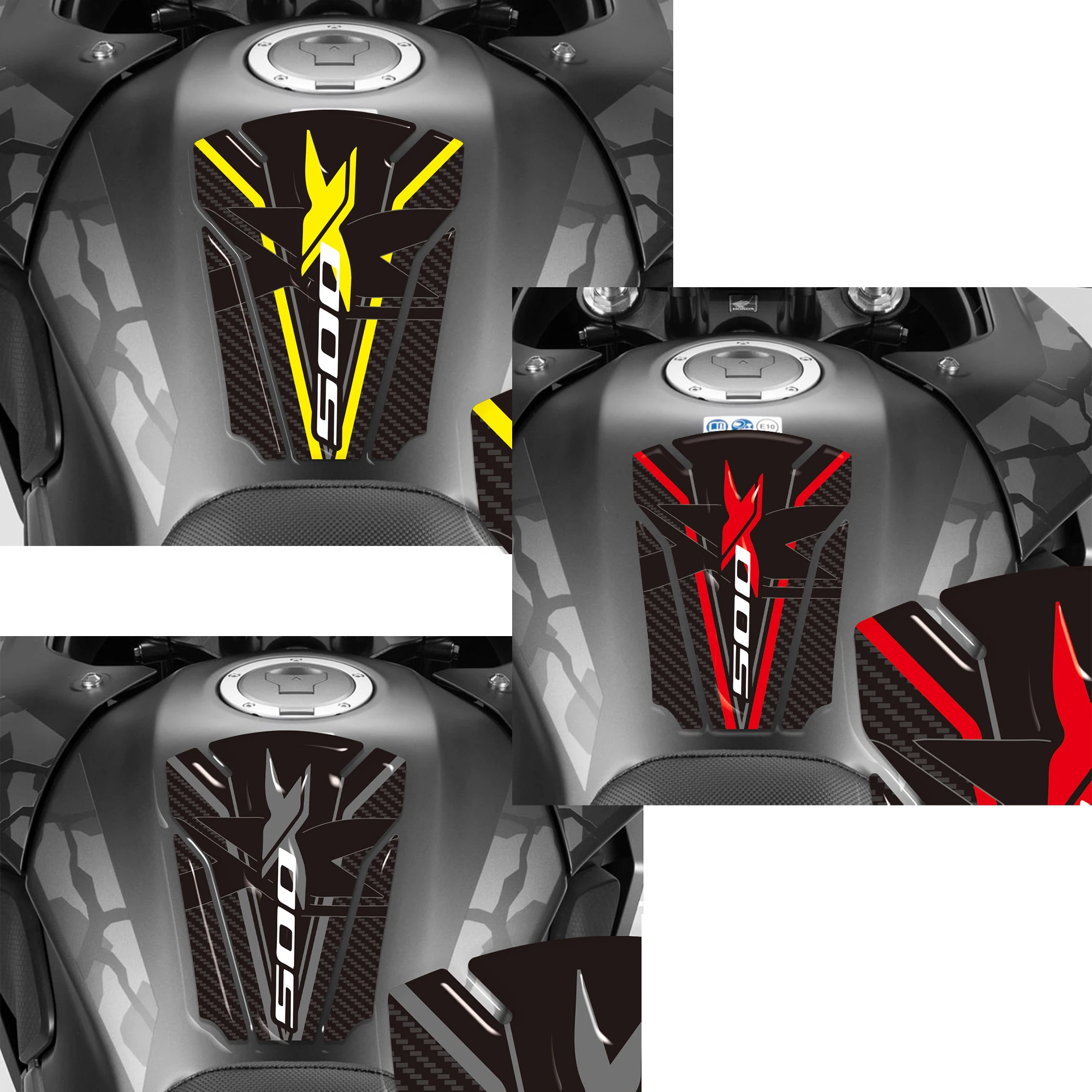

3D Stickers fit Honda CB500 X 2022-2023 fuel tank pad sticker side grip gas fuel oil kit knee sticker protection