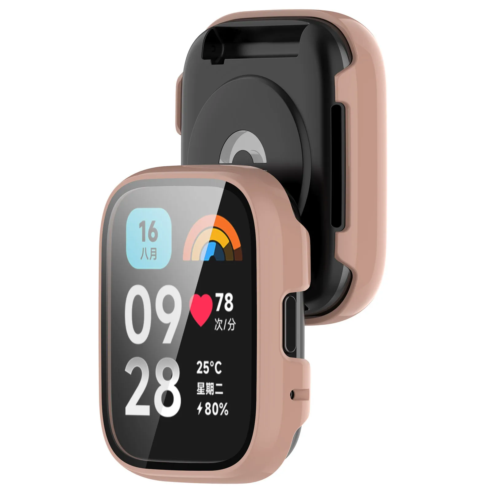 Funda para pantalla protectora de vidrio de reloj inteligente, carcasa dura para Xiaomi Redmi Watch 3 Active/2 Lite, Accesorios inteligentes