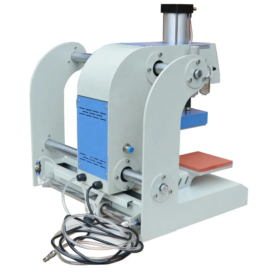 

Automatic Pneumatic PLC System Digital Printing Flatbed Printer Double Station Label Heat Press Machine New