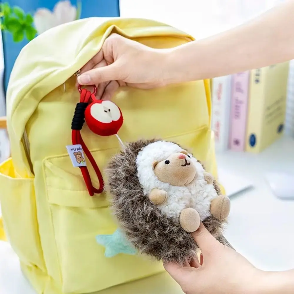 رائعتين القنفذ الصغير المفاتيح محشوة دمية أفخم القنفذ الصغير قلادة القنفذ الصغير لينة لطيف القنفذ أفخم كيرينغ