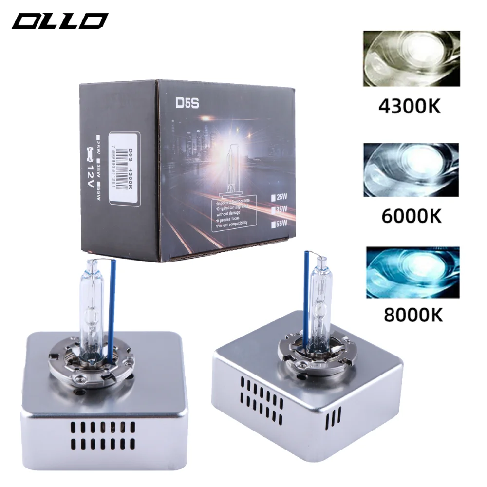 

OLLO 35W 55W Hid Xenon Headlight Kit D5S Kit Xenon Standard 4300K 6000K 8000K Replacement Original Auto High Low Beam Car Lamp