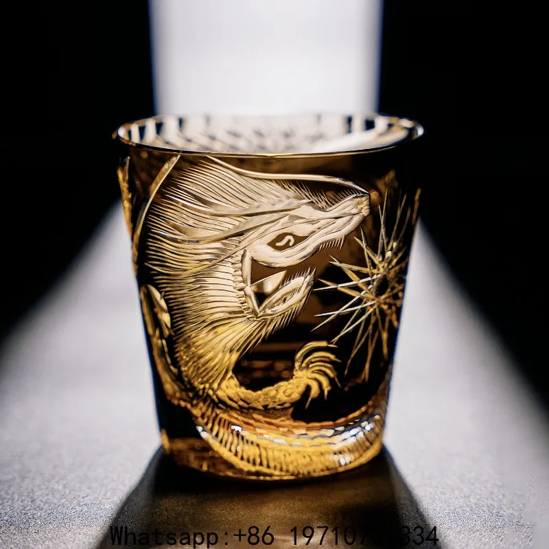 Generic Handmade Cut Crystal Glass Tumbler – Whiskey Wine Glass, Gift Box for Distillery Craft Spirits
