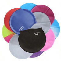 1pcs fashion personality swimming cap solid color, color swimming cap for men and women waterproof comfortable swimming silicone