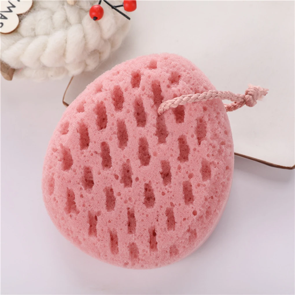 Bath Sponges Exfoliating Polishing Scrubber for Washing Fruit green