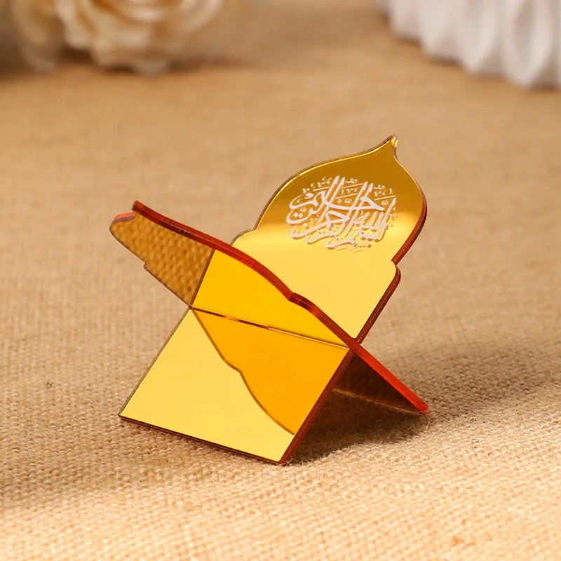 1/5 Stück Goldener Acryl-Dattelhalter, Eid Mubarak Mini-Regal, Lebensmittel- und Dessertständer, Ramadan-Party Tischdekoration