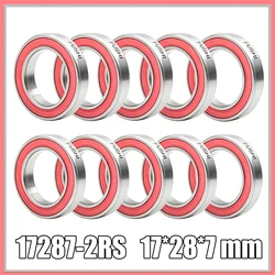 10pcs/lot 17287-2RS MR17287 17287 17287RS GCR15 61902/17 Ball Bearing 17x28x7mm for Bike Wheels Bottom Bracket Repair Bearings