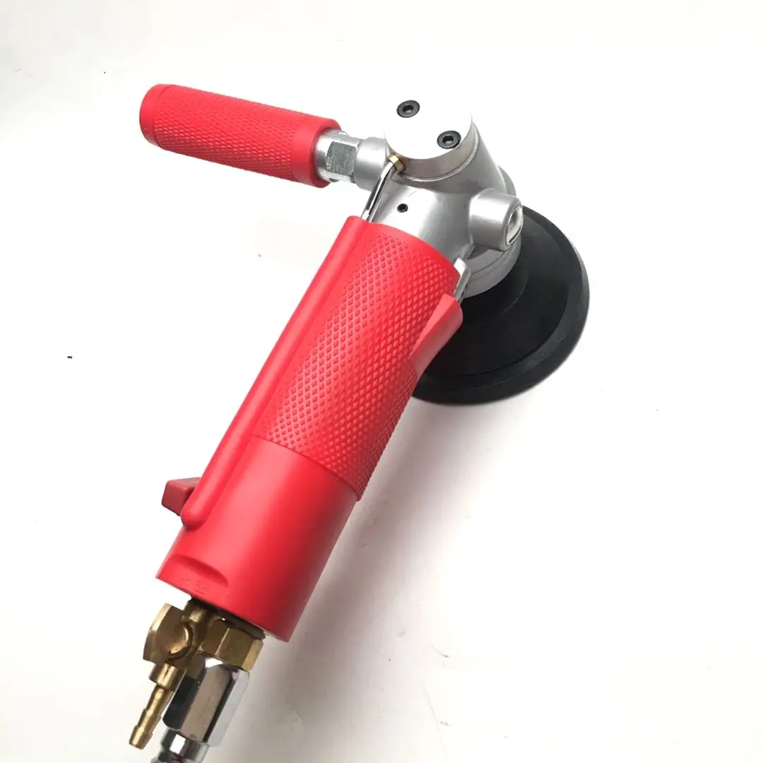 3 inch Straight Shank Water Jet Pneumatic Grinder Wet Air Sander Grinder for Marble Granite Stone Jade Stone Floor Air Polisher