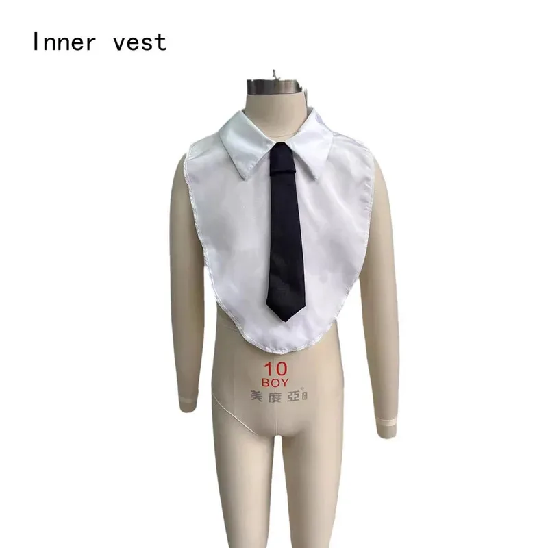 OP01 Miccosts الكبار الاطفال أبيض وأسود العمودي المشارب سترة البدلة مع التعادل هالوين الجهنمية ماستر تأثيري حلي Fo6Gd @!