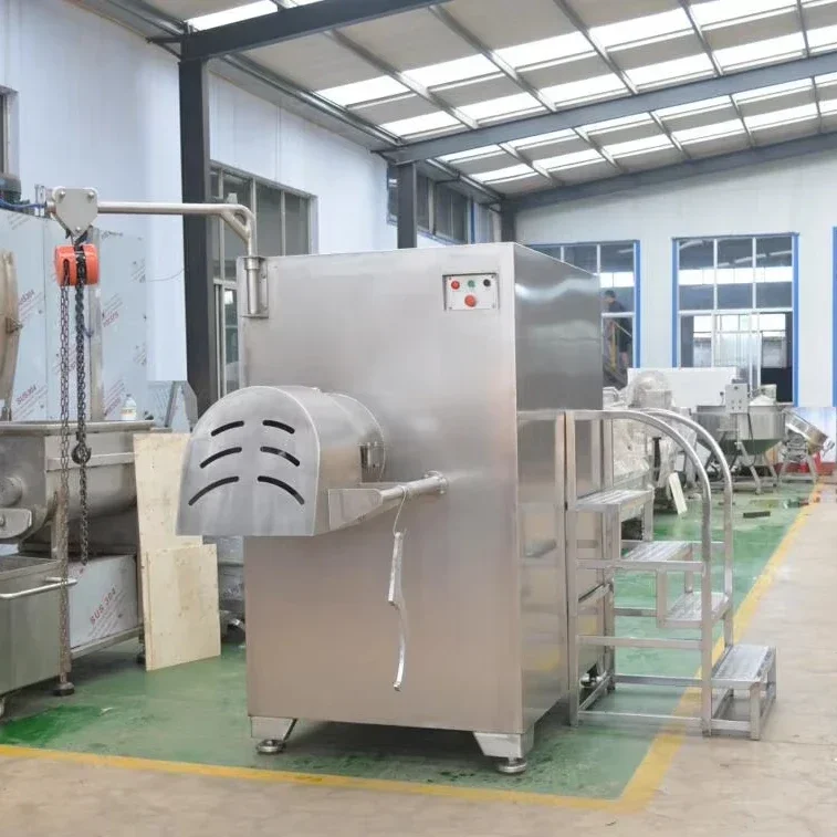 Industrial meat grinder Processing machinery Frozen fresh meat block meat grinder