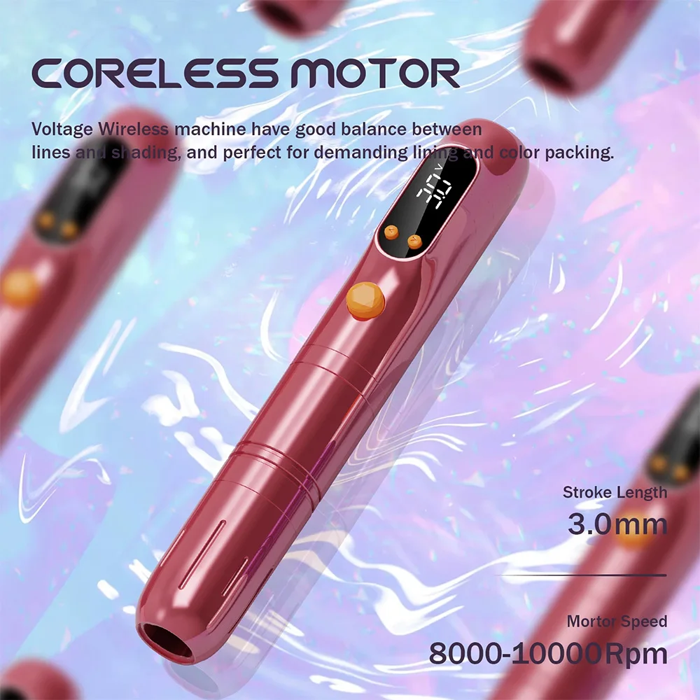 الجملة POPU Lola Air S الكهربائية الوشم بندقية مخصصة الشعر السكتة الدماغية Microblading الحاجب القلم اللاسلكية PMU آلة ل نانو السكتة الدماغية