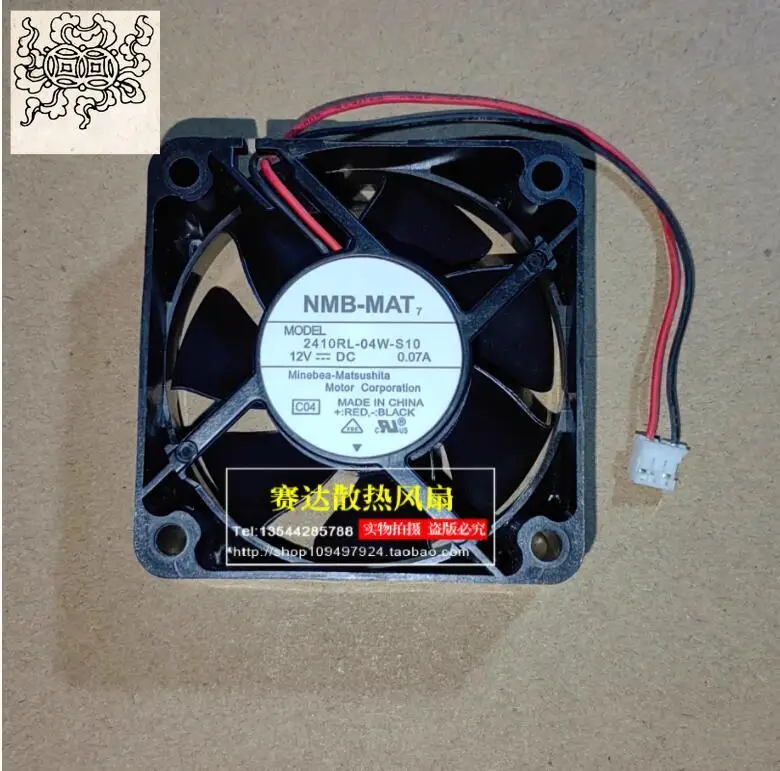 

Ltsf For NMB 2410RL-04W-S10 C04 DC 24V 0.07A 60X60x25mm 2-Wire Server Cooling Fan