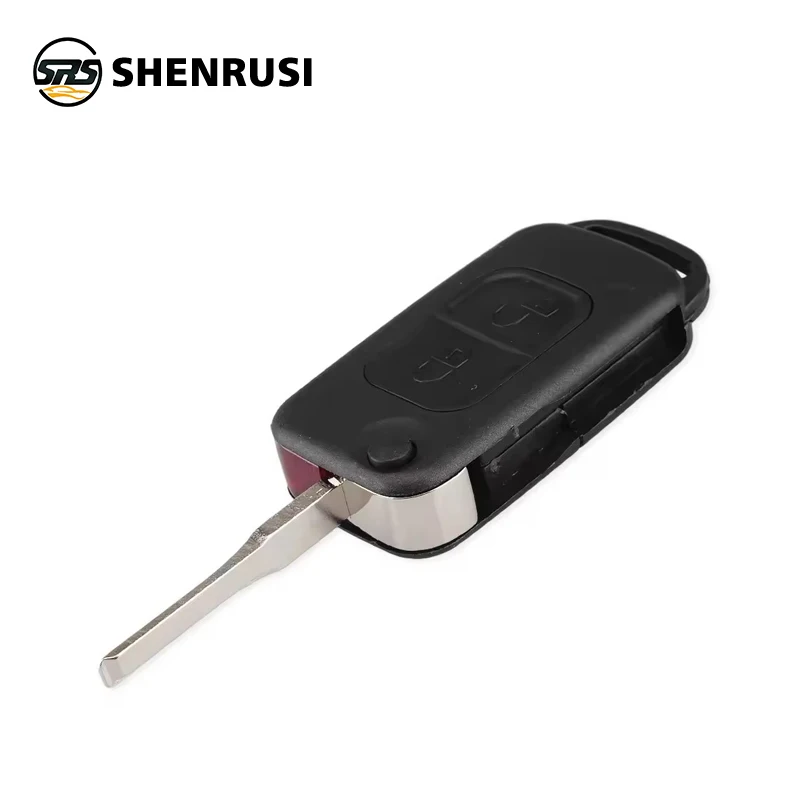 

SHENRUSI 1/2/3/4 кнопка откидной складной автомобильный удаленный ключ для Mercedes Benz SLK E113 A C E S W168 W124 W202 W203 чехол для авто ключа