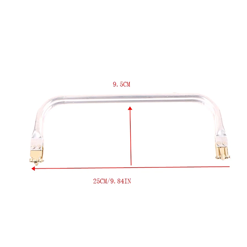 25x9.5cm Bag Frame For Purse Doctor Purse Frame Metal Aluminium Tube Frame Bag Handle Accessories Clutch Bag Parts