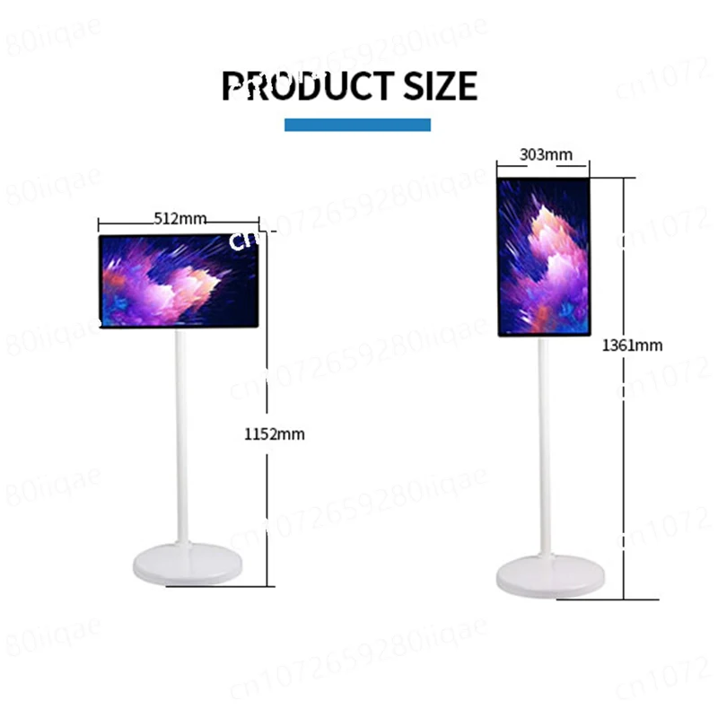 

32-Inch Portable 4K Smart TV - Touch Screen Interactive Wireless Display with 8K Upscaling