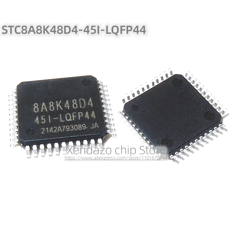 5pcs/lot STC8A8K48D4-45I-LQFP44 8A8K48D4 LQFP-44 package Original genuine Microcontroller chip