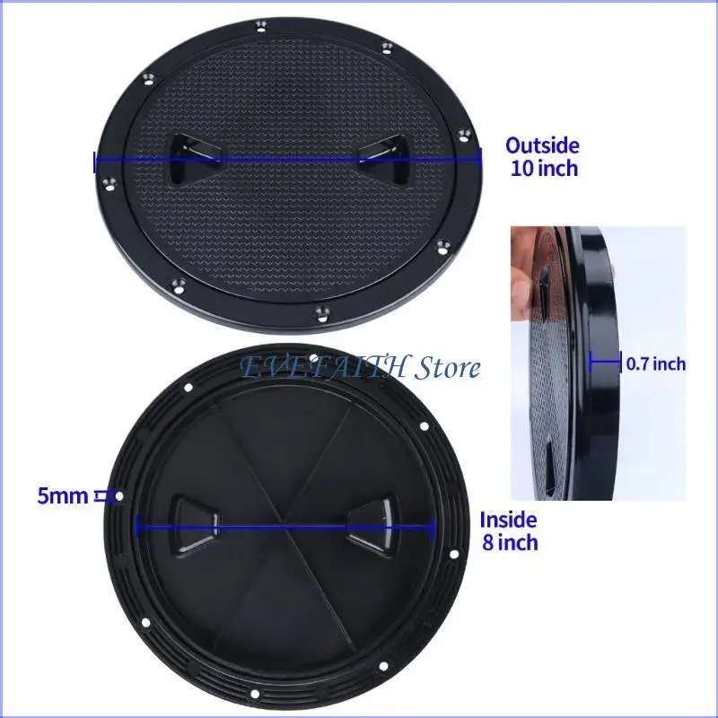 124B Ronde luikbedekking Dekplaat Non-slip dek inspectieplaat voor mariene boten